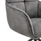 Armen Living Noah Dining Room Accent Chair in Charcoal Fabric and Black Metal Legs LCNHCHCHA - alternate 8